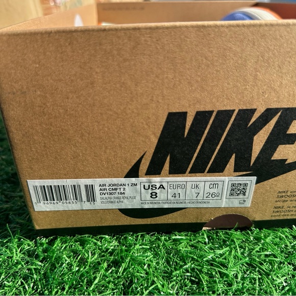 Jordan 1 High Zoom Air Comfort 2 Royal Pulse / Alpha Orange - Picture 4 of 12